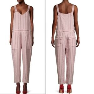 RAG & BONE Pinstripe Linen-Blend Jumpsuit NWOT